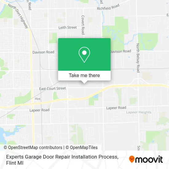 Experts Garage Door Repair Installation Process map
