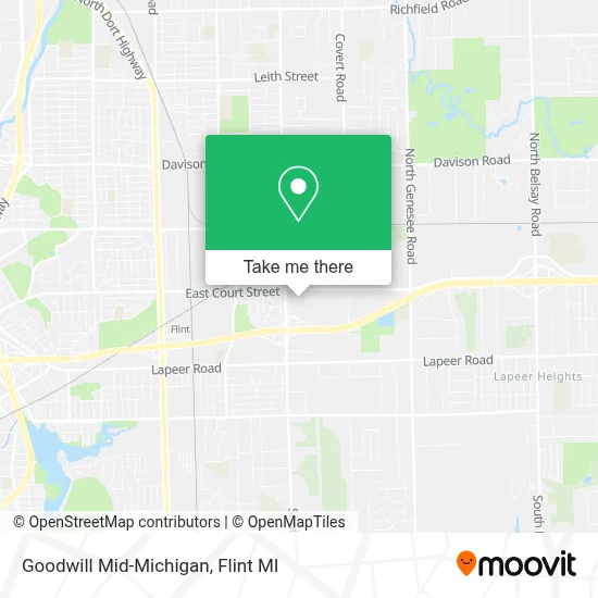 Goodwill Mid-Michigan map