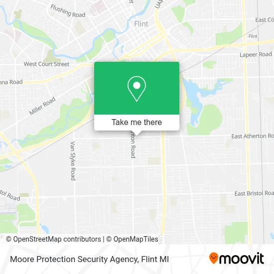 Moore Protection Security Agency map