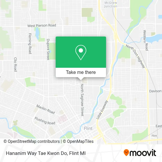 Hananim Way Tae Kwon Do map