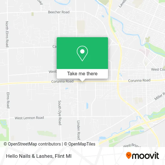 Hello Nails & Lashes map