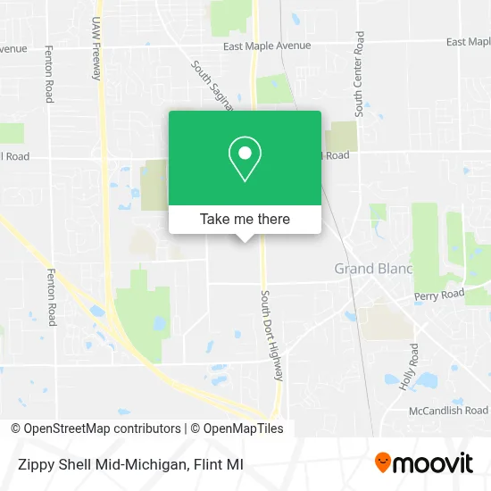 Zippy Shell Mid-Michigan map
