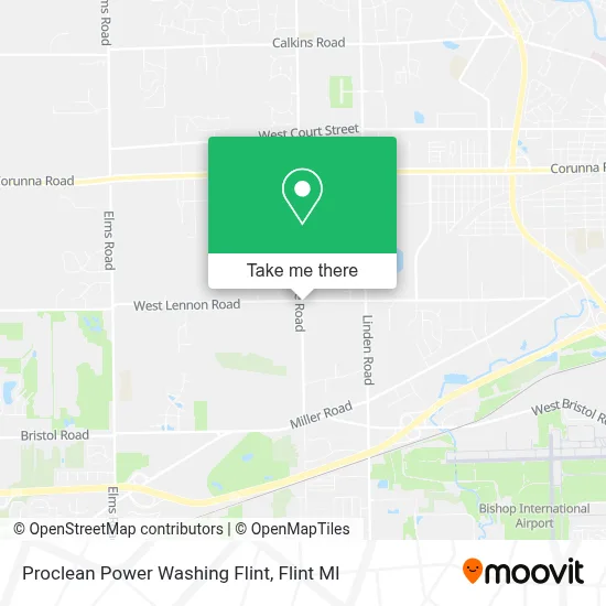 Proclean Power Washing Flint map
