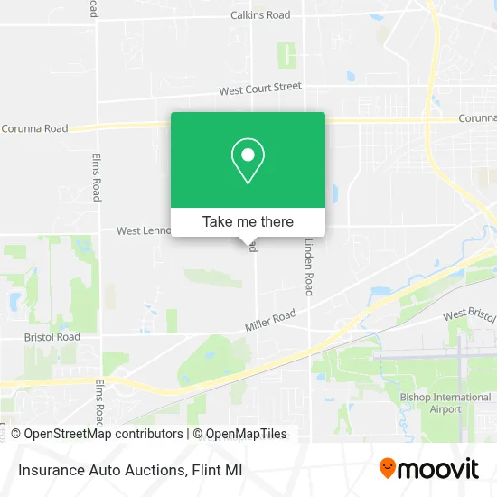 Insurance Auto Auctions map