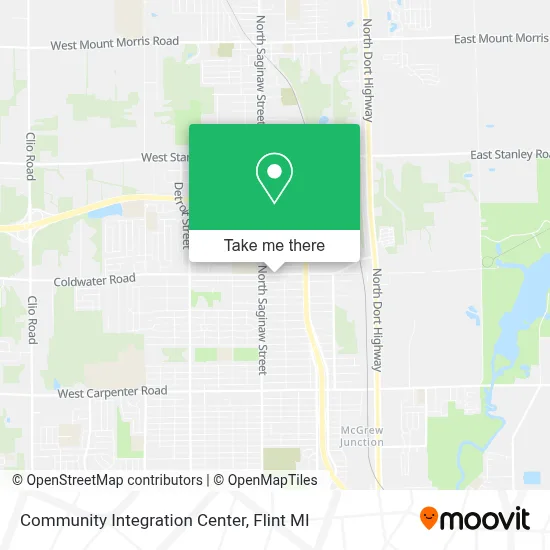Community Integration Center map