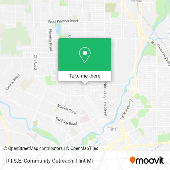 R.I.S.E. Community Outreach map