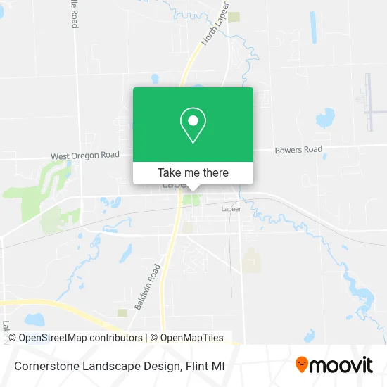 Cornerstone Landscape Design map