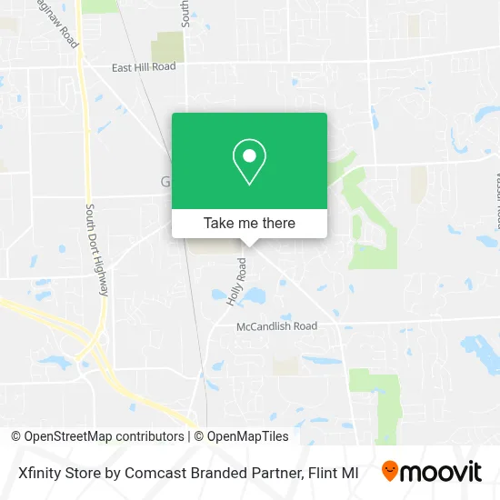 Xfinity Store by Comcast Branded Partner map