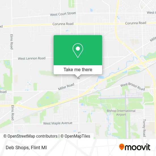 Deb Shops map