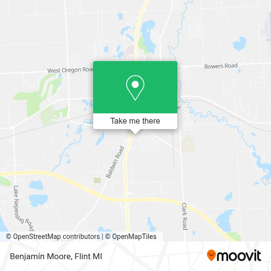 Benjamin Moore map