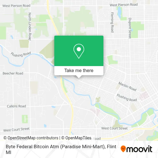 Byte Federal Bitcoin Atm (Paradise Mini-Mart) map