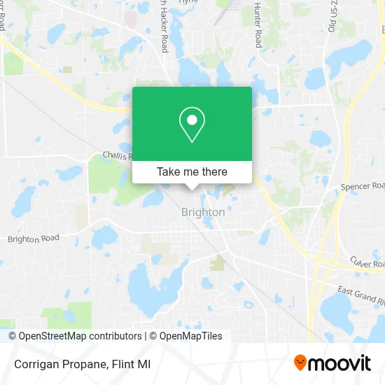 Corrigan Propane map