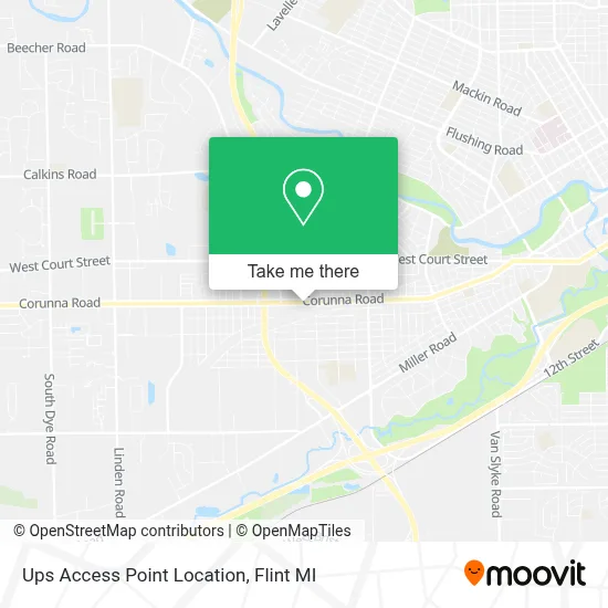 Ups Access Point Location map