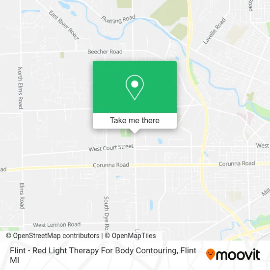 Flint - Red Light Therapy For Body Contouring map