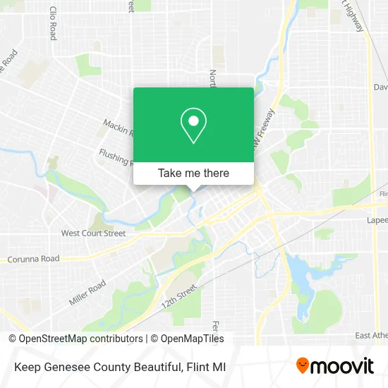 Keep Genesee County Beautiful map
