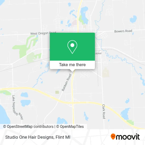 Studio One Hair Designs map