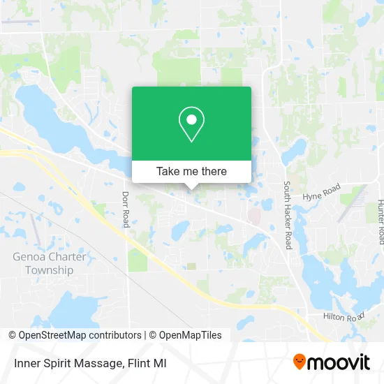 Inner Spirit Massage map