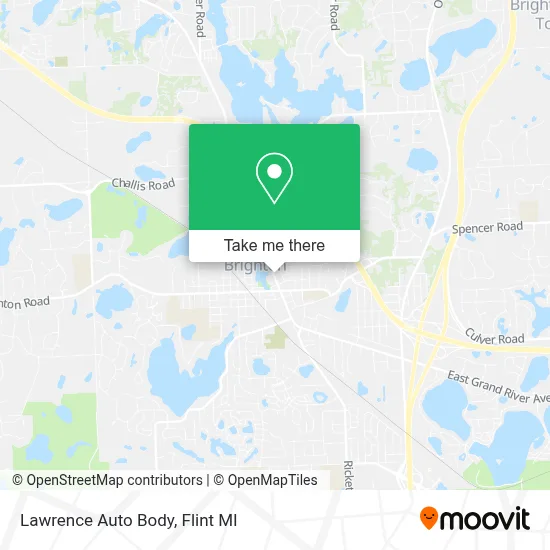 Lawrence Auto Body map