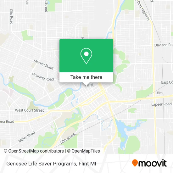 Genesee Life Saver Programs map
