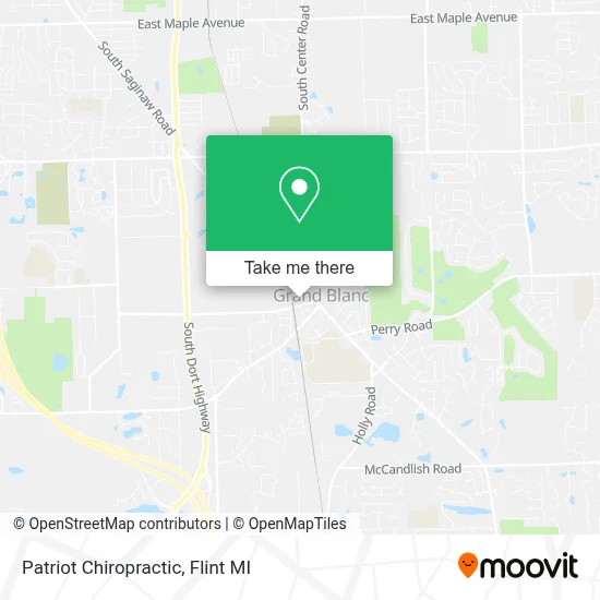 Patriot Chiropractic map