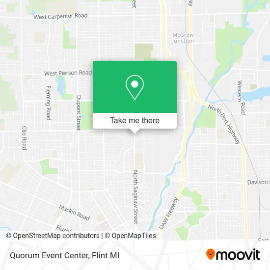 Quorum Event Center map