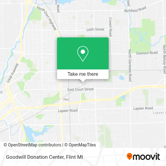 Goodwill Donation Center map