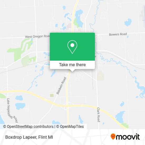 Boxdrop Lapeer map