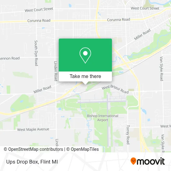 Ups Drop Box map