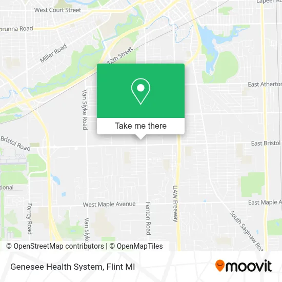 Genesee Health System map