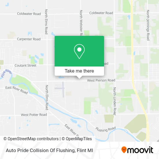 Auto Pride Collision Of Flushing map