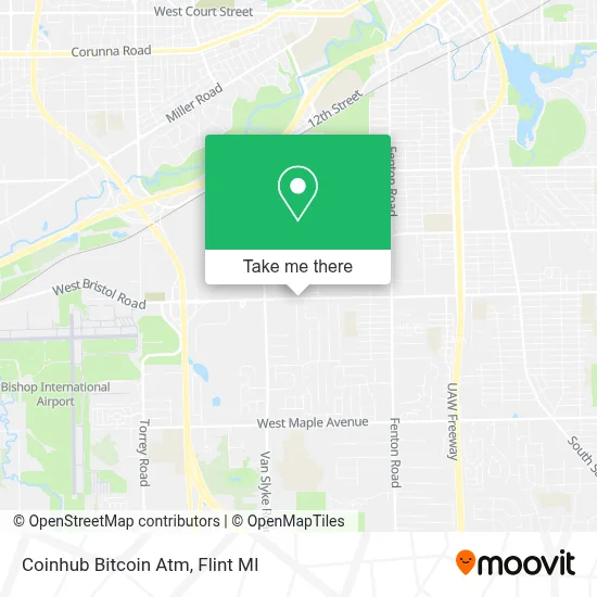 Coinhub Bitcoin Atm map