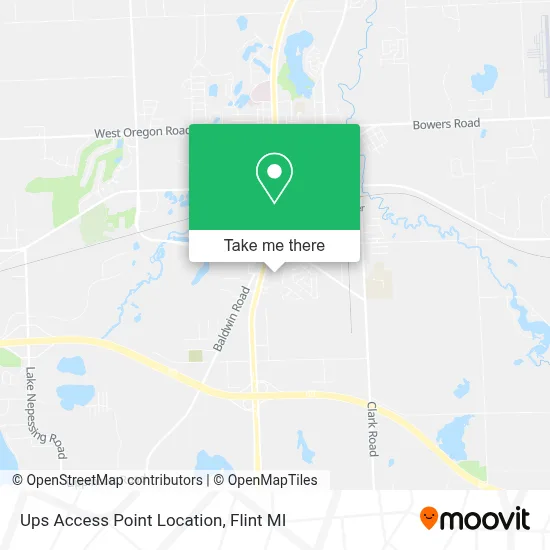 Ups Access Point Location map
