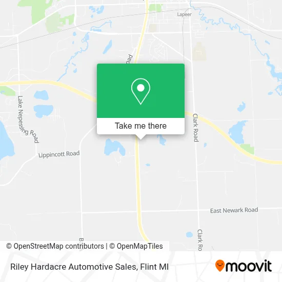Riley Hardacre Automotive Sales map