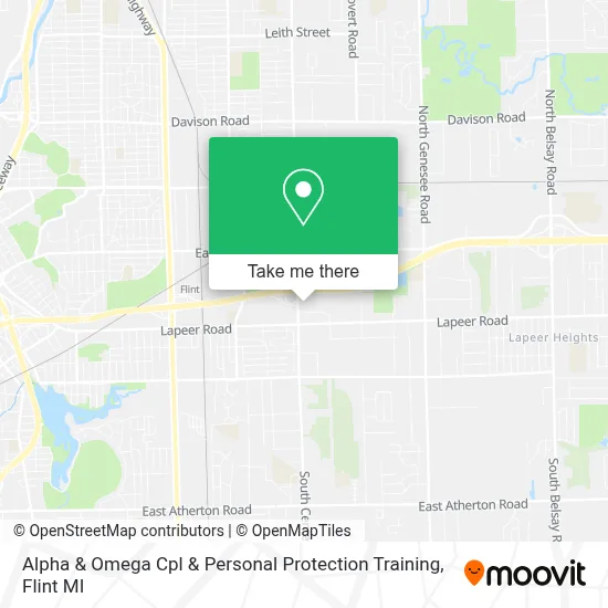 Alpha & Omega Cpl & Personal Protection Training map