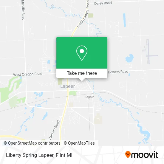 Liberty Spring Lapeer map