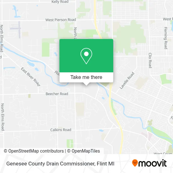 Genesee County Drain Commissioner map