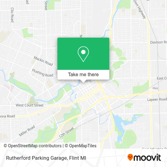 Rutherford Parking Garage map