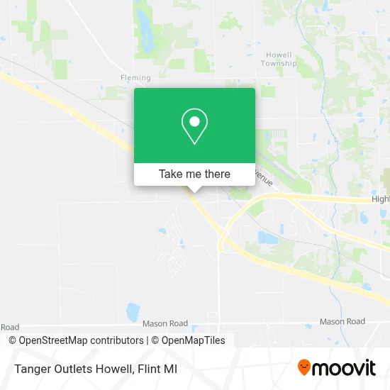 Tanger Outlets Howell map