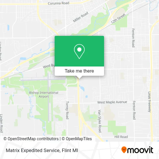 Matrix Expedited Service map