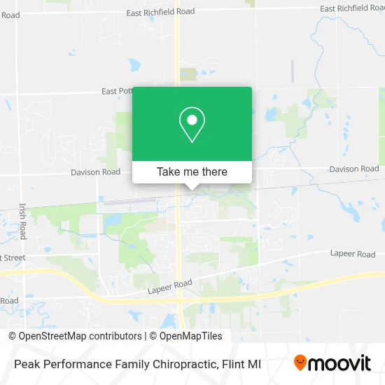 Peak Performance Family Chiropractic map