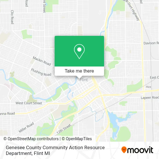 Genesee County Community Action Resource Department map