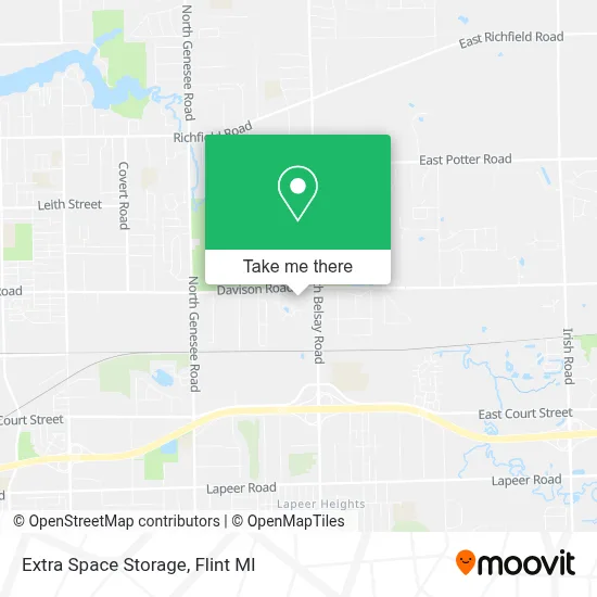 Extra Space Storage map