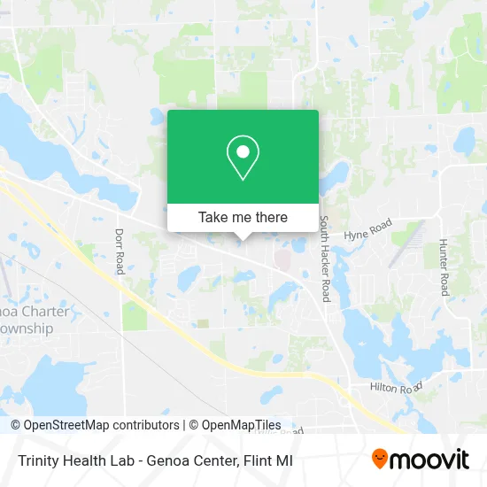 Trinity Health Lab - Genoa Center map