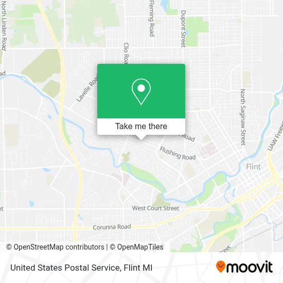 United States Postal Service map