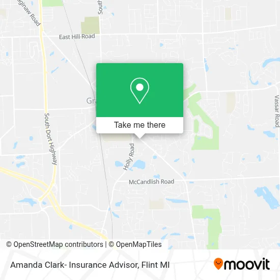 Amanda Clark- Insurance Advisor map