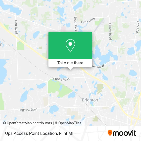 Ups Access Point Location map