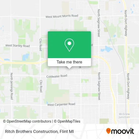 Ritch Brothers Construction map