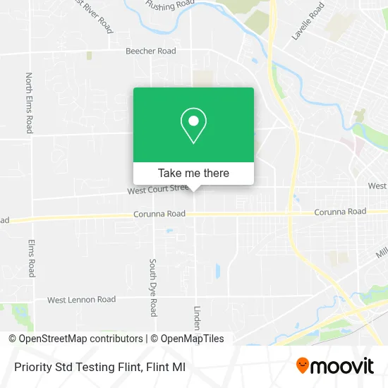 Priority Std Testing Flint map