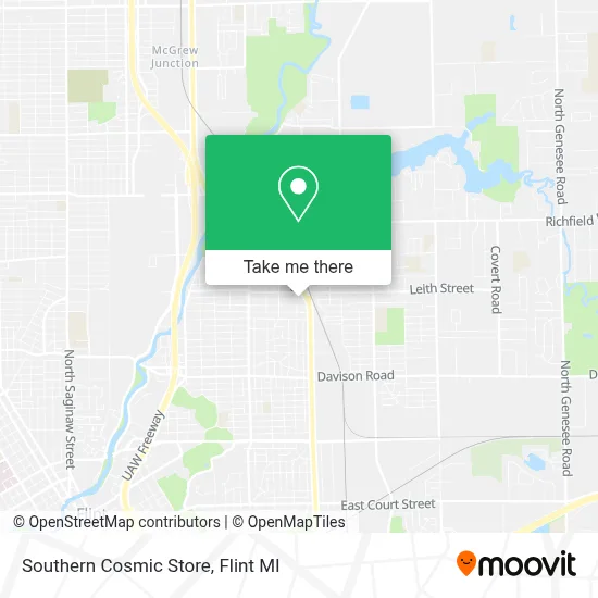 Southern Cosmic Store map
