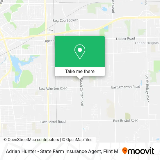 Adrian Hunter - State Farm Insurance Agent map